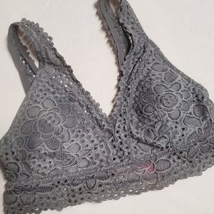 Grey Lacey Bralette
